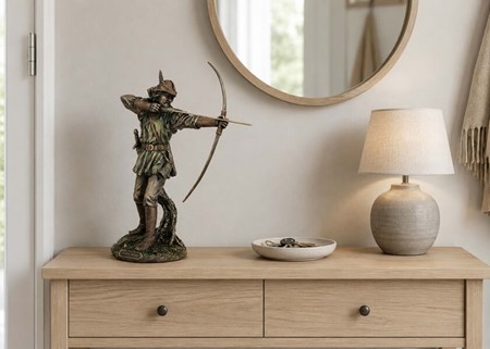 Robin Hood Figur. Legenden I Bronze: Sherwood-stil til din stuen!