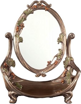 Sminkebord med roterende spejl i Art Nouveau. Til den stilfulde kvinde