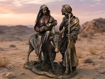 FLUGT TIL EGYPTEN. Enestående figur Hellige Familie. Ideel Julegave