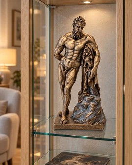 Monumental Herkules figur. Styrke, kunst og luksus til dit hjem