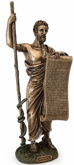 Hippokrates Bronzefigur. Eksklusiv Gave til Læger og Lægekandidater