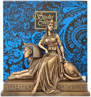 Kleopatra og Sfinks Bronze Statue: Tidløs Elegance til Dit Rum