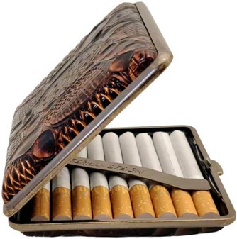Beskyt dine cigaretter med stil: Elegant metal cigaretetui til 18 stk