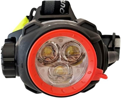 Professionel pandelampe. 375 lumen, avancerede styringssystem og fokus