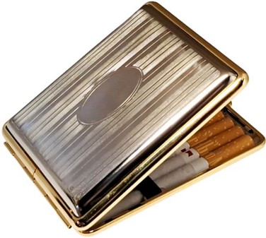 JULEGAVE TIL KÆRESTEN. Den smukkeste metal cigaretetui fra Tyskland