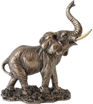 Lille Elefant Figur. Bronze Dekoration – Perfekt Gave til Hjemmet