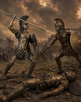 Ajax den Store Statue. Heroisk mytologisk figur og unik gave til mand
