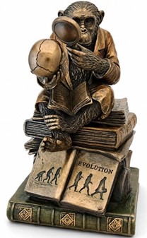 Den Oplyste Abe. Dekorativ figur med hemmelig æske og symbolik