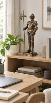 RIDDER. Middelalder soldat realistisk figur. Pynt til boligen