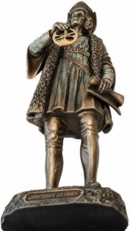 CHRISTOPHER COLUMBUS. Opdageren af Amerika figur. Bolig dekoration