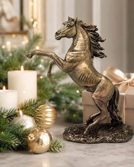 Bronze Heste Figur. Perfekt gave til til hesteejere og dyreelskere