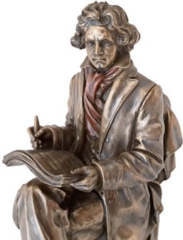 Ludwig van Beethoven Figur. Oplev genialiteten fanget i bronze