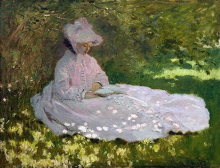 KOPI AF KUNST. Claude Monet "Forår", smuk og lille gave til forældre