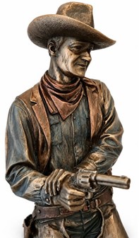 Cowboy figur i bronze finish. Vilde vestens sjæl til dit hjem