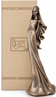 Bedste Bryllupsgave. Tidløs elegance - eksklusiv bronze brudefigur