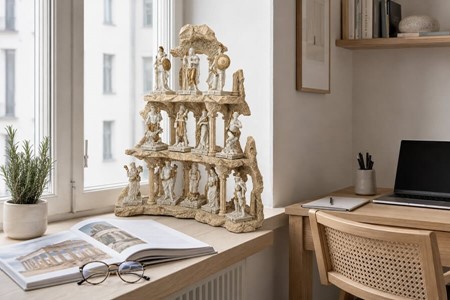 Imponerende dekorativ figurer sæt. Pantheon af de 12 græske guder