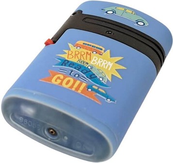 Volkswagen lighter med logo. Blå Turbo Lighter med Dobbelt Flamme