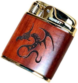 EKSPRESLEVERING. Alle pakker og unik lighter med den kinesiske drage