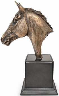 Heste Skulptur. Smukt hestehoved til boligindretning og gaveidé