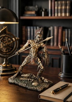 ACHILLES. Statuette af helten trojanerkrigen til hjemmet dekoration