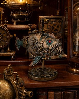 Unik ubåd figur i Steampunk-stil til kontoret eller stuen dekoration