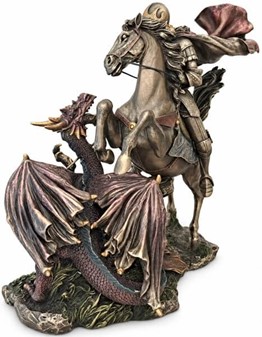 Sankt Jørgen og Dragen Statue. Den ultimative gave til mænd med mod