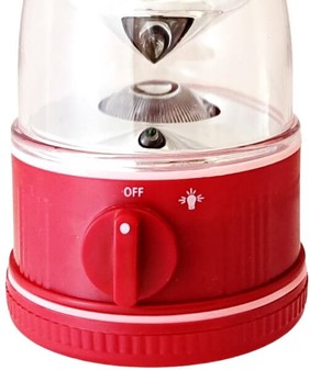 Billig Mini Campinglampe. Lyser som en rød stjerne! lyser til 72 timer