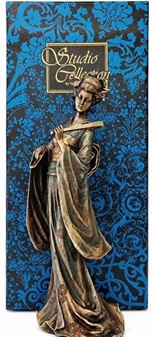 Unik bronze Geisha-skulptur . En gave fuld af elegance og tradition