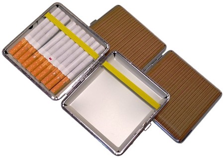 CIGARETETUI LÆDER. Billige etui i kunstlæder til 20 cigaretter
