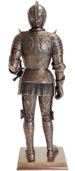 Bronzefigur af Ridder i Rustning. Gaven til Venskab og Styrke