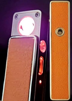 USB lighter i luksusdesign. Vindtæt, opladelig og luksuriøs