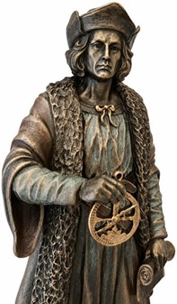 CHRISTOPHER COLUMBUS. Opdageren af Amerika figur. Bolig dekoration