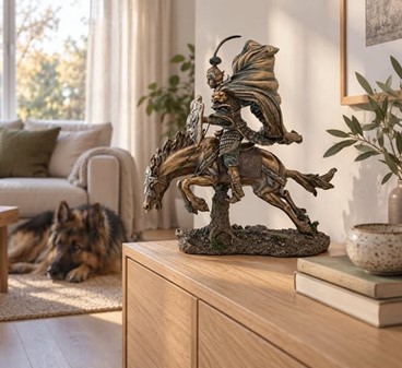 Luksuriøs Figur til Kontor. Zhao Yun kinesisk generel. Gave til chefen