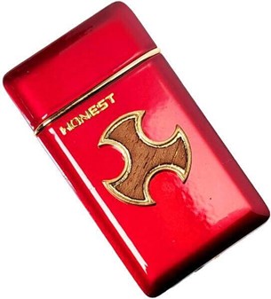 Unik Rød Jet Gas Lighter - Elegant Gave til Veninde. Laveste Pris