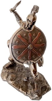 GRÆSK MYTOLOGISK FIGUR. Figur af Achilleus, helten fra trojanerkrigen