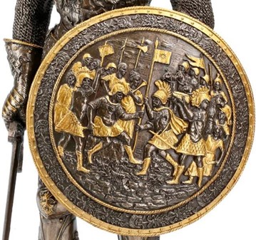 Ridderfigur i Bronze: Ægte Historisk Elegance til Dit Hjem