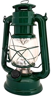 Grøn Retro LED Campinglampe. Insektfri hygge uden røg og brandfare