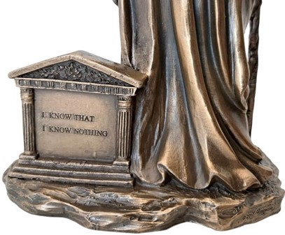 SOKRATES. En unik bronze figur af antikkens største filosof fra Athen