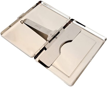 Elegant cigaret etui med kortplads og Swarovski-krystaller