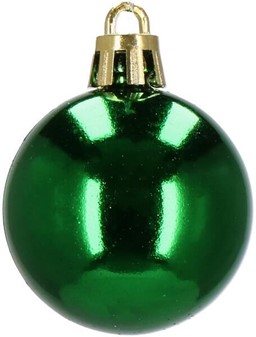 Julekugler plastik. Juletræssæt med grønne julekugler, 20 stk, Ø 4 cm