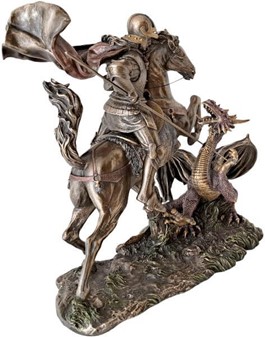 Sankt Jørgen og Dragen Statue. Den ultimative gave til mænd med mod