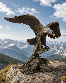 ØRN FIGUR. Majestætisk ørn bronzefigur. Den perfekte gave til ham