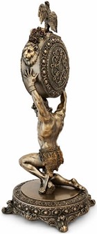 Atlas figur med ur. Et kunstværk og elegance, der beriger dit hjem