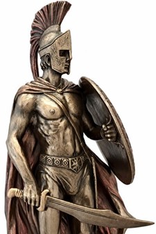 Eksklusiv bronze statuette af Kong Leonidas – Helt til din hylde