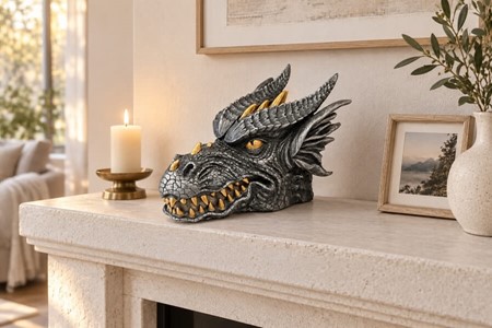 Herre Smykkeskrin. Drage – Unik Fantasy Figur og Gave til Ham