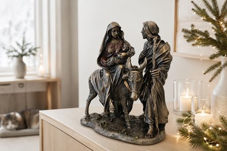 FLUGT TIL EGYPTEN. Enestående figur Hellige Familie. Ideel Julegave