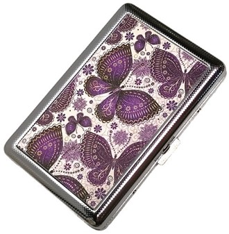 CIGARETETUI LANG. Billige metal etui til 20 stk Slim cigaretter