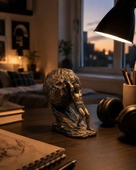 Sisyfos Bronze Figur. Et Symbol på Vedholdenhed og Dekorativ Elegance