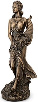 Fortuna figur i bronze. Giv lykke i bryllupsgave