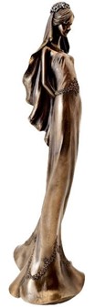 Bedste Bryllupsgave. Tidløs elegance - eksklusiv bronze brudefigur